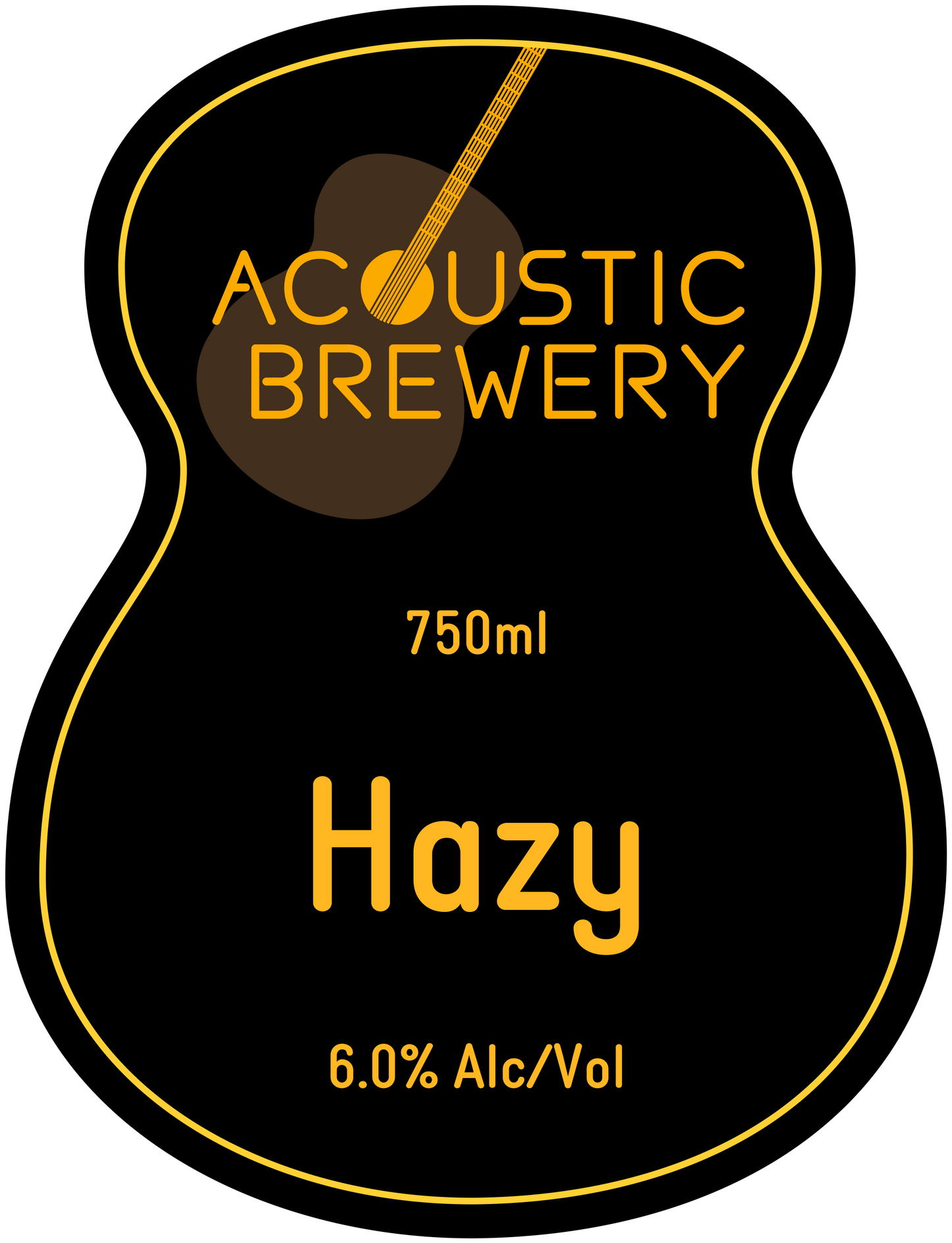 Hazy Glass Bottle 750ml