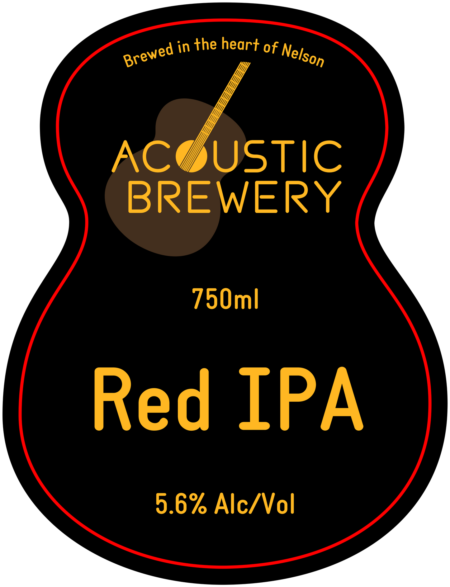 Red IPA Glass Bottle 750ml