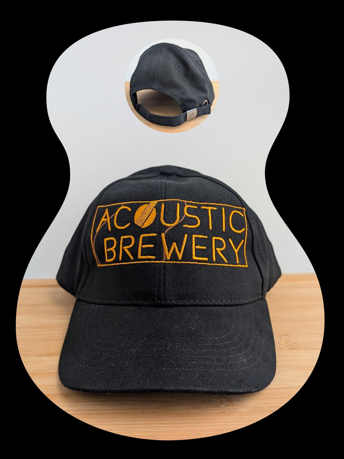 Acoustic Embroidered Cotton Cap